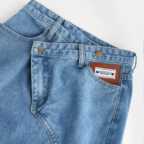 J.ING Samaria Light Sky Blue Asymmetrical Skirt - Picture 5 of 6